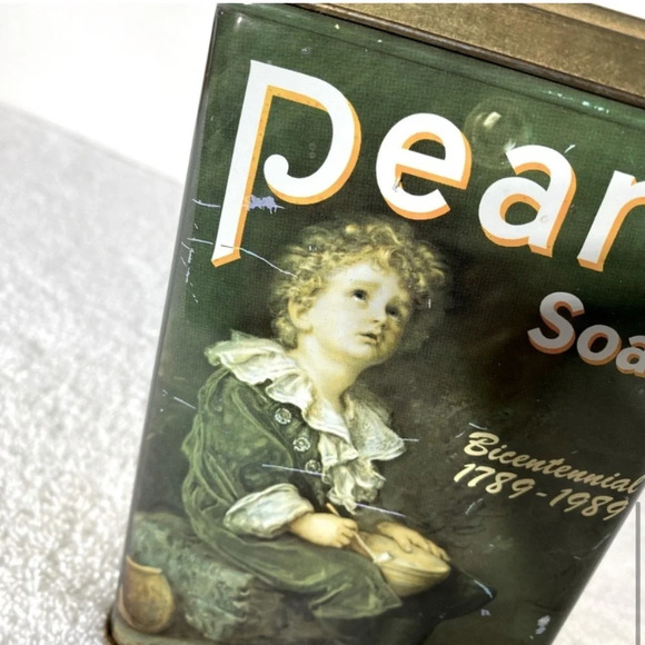 Vintage Pears Soap Green Bicentennial Decorative Tin 1789-1989 - Picture 11 of 14